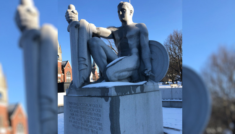 WWI monument downtown Barre web